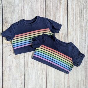 Primary Rainbow Stripe T-Shirts